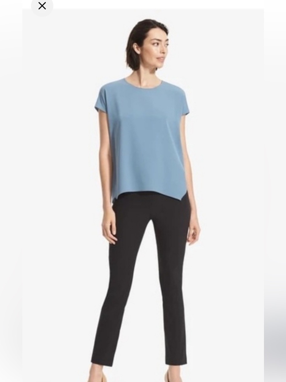 M.M. LaFleur The Didion Short Sleeve Top Blouse Size Medium